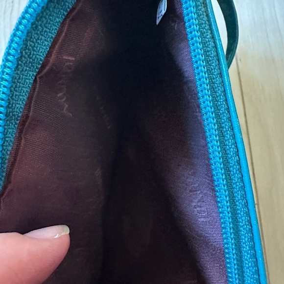 Y2K Teal Leather Mini Shoulder Bag – Buckle Detail - Picture 8 of 9